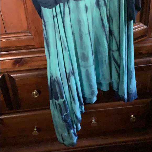 KMC USA Tie dye pattern bo-ho chic Tunic - Picture 4 of 6